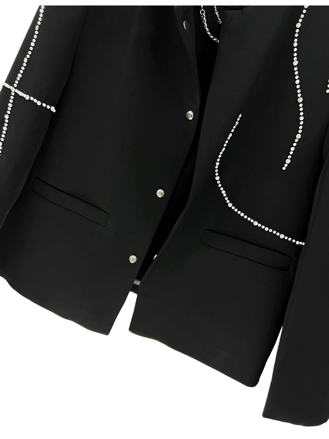 Ståkrage Beaded Kinesisk Stil Dressjakke 