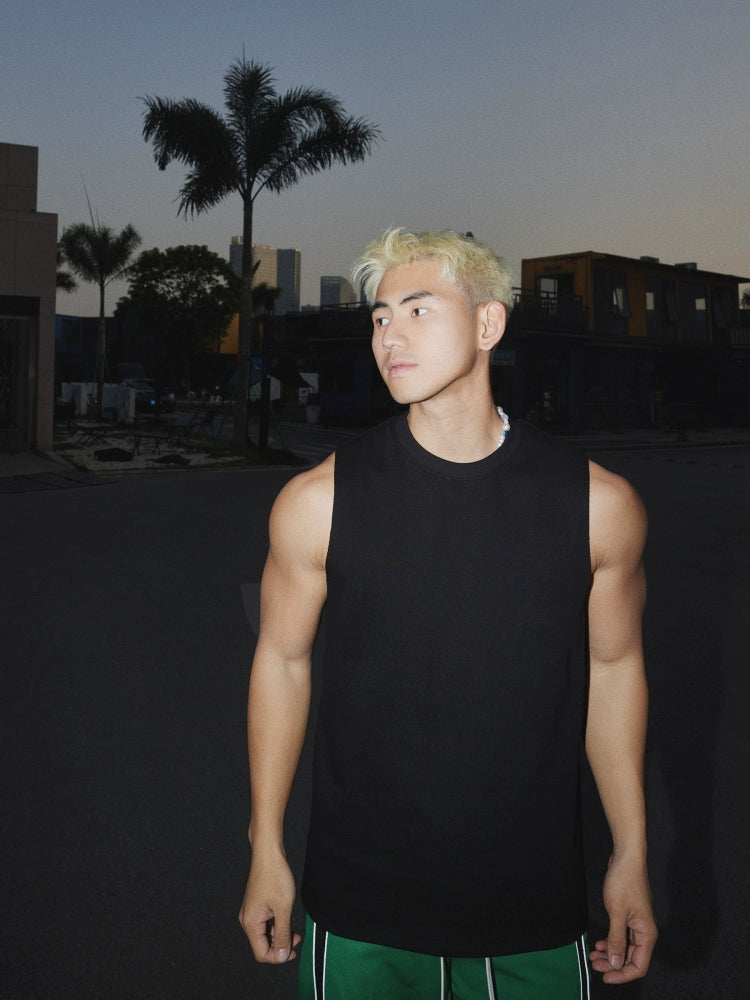 カジュアルフィットネス ノースリーブ スポーツベスト 