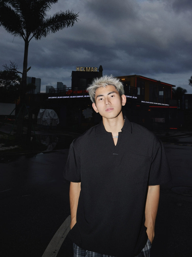 Short Sleeve Polo Shirt Casual Top