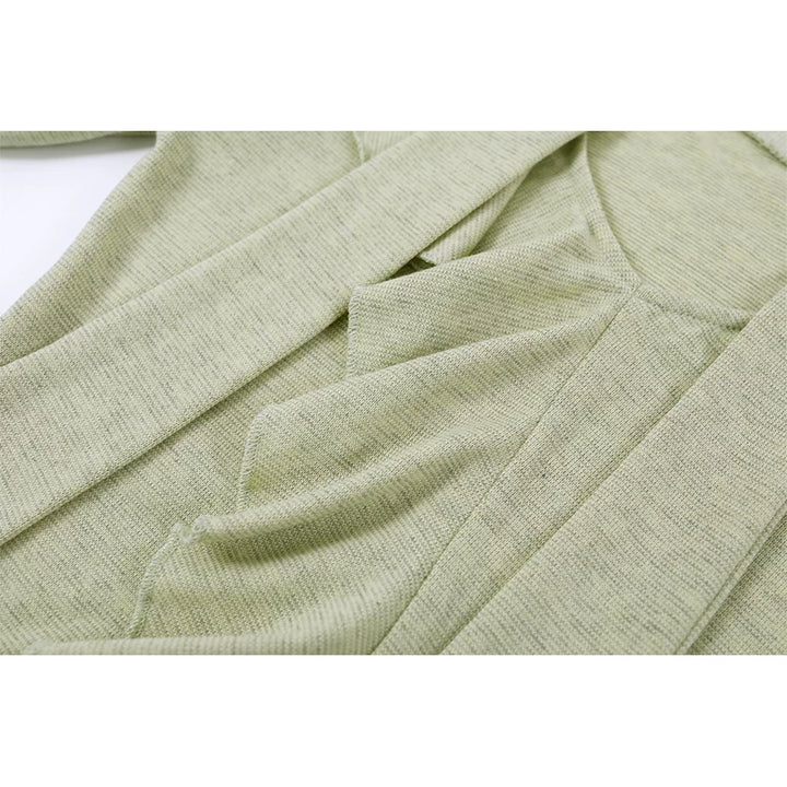 Ruffled Knit Turtleneck Sweater