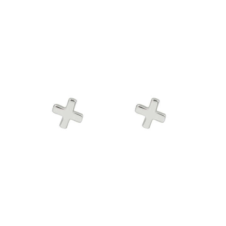 Sterling Silver X Stud Earrings