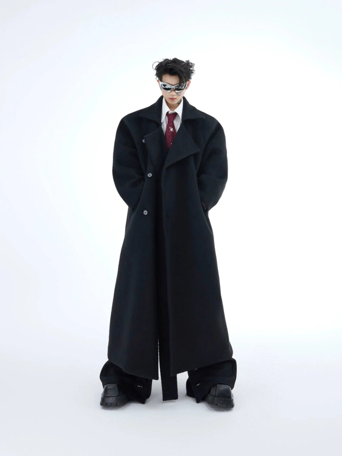 Heavyweight Woolen Knee-Length Coat