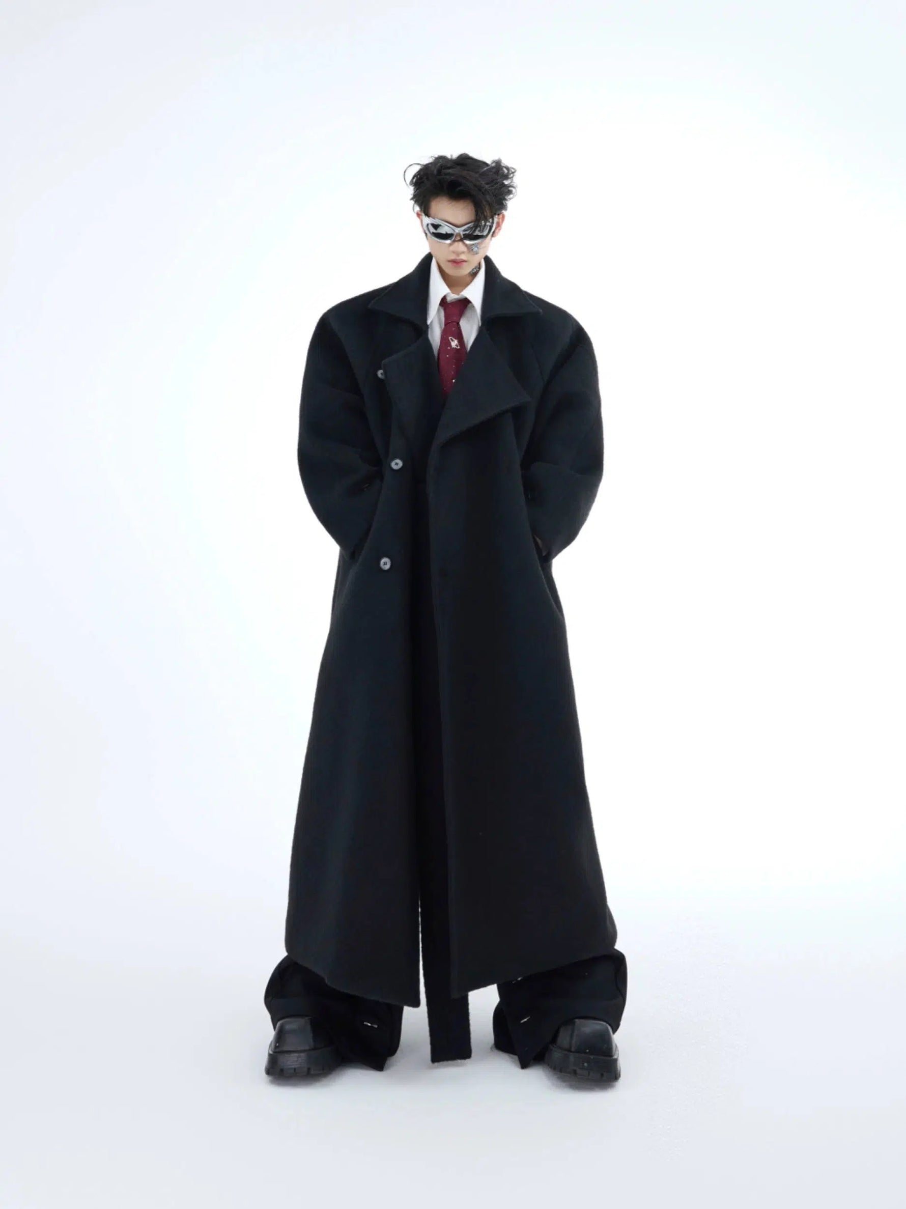 Heavyweight Woolen Knee-Length Coat