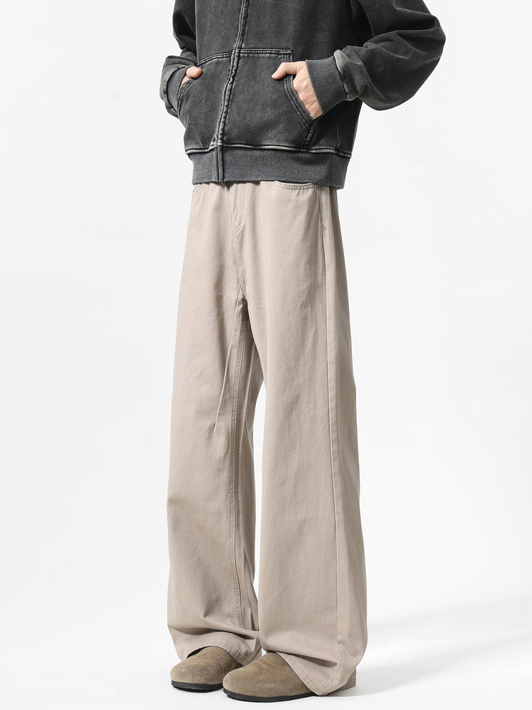 Casual Loose Fit Straight-leg Pants