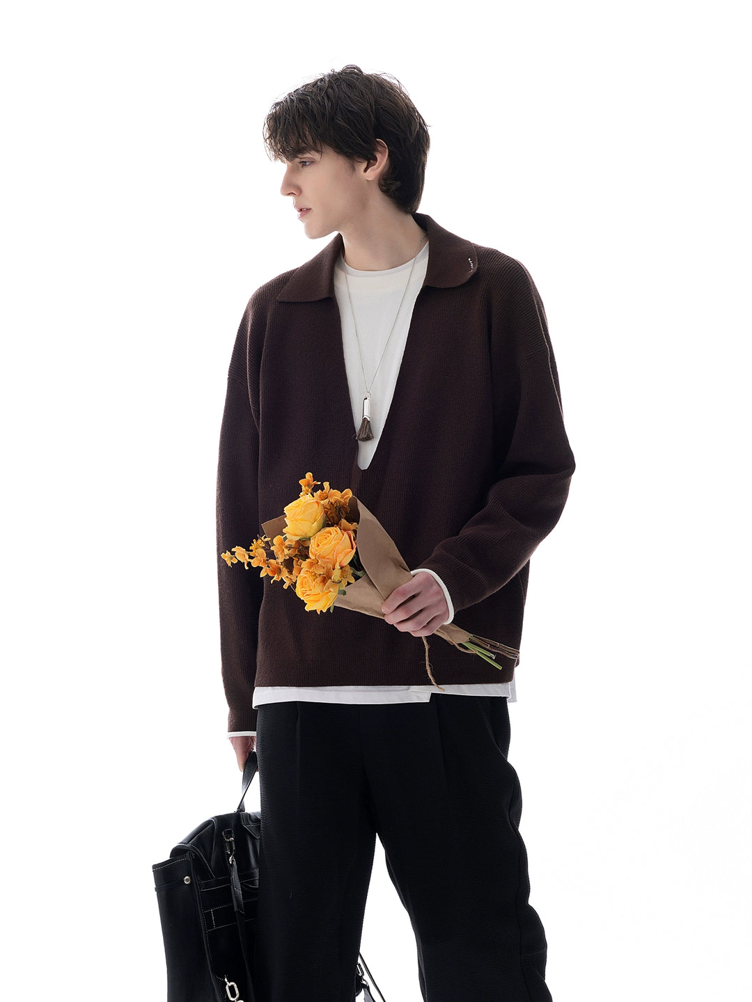 Loose-fitting Fake two-piece Sweater