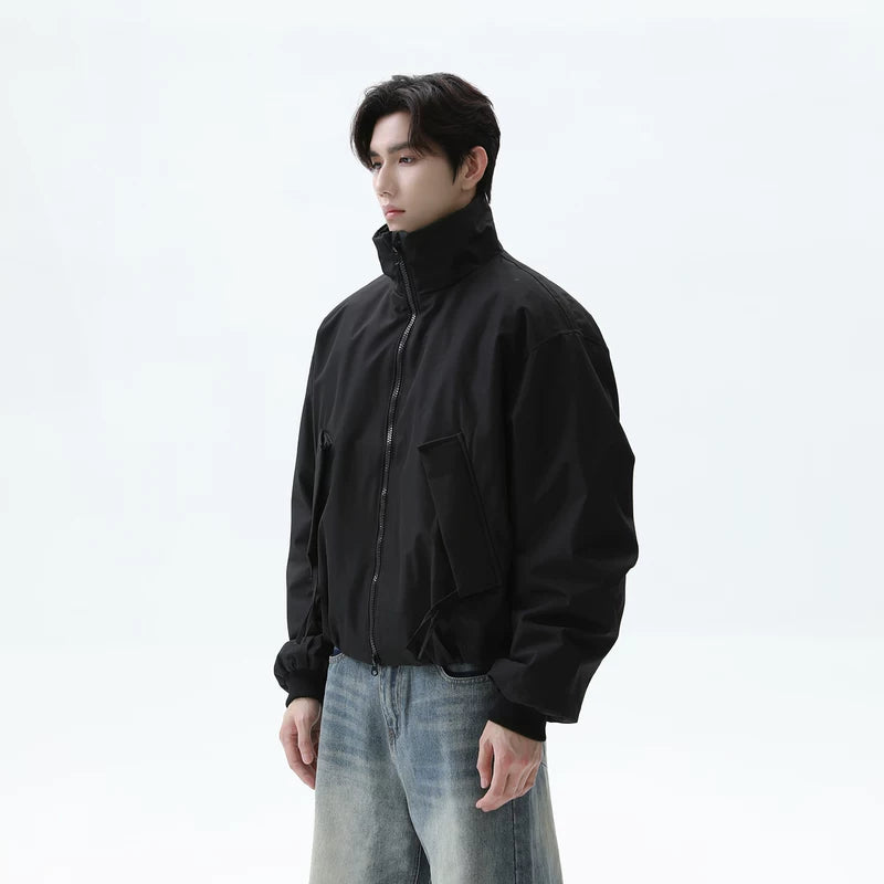 White Duck Down Stand Collar Jacket