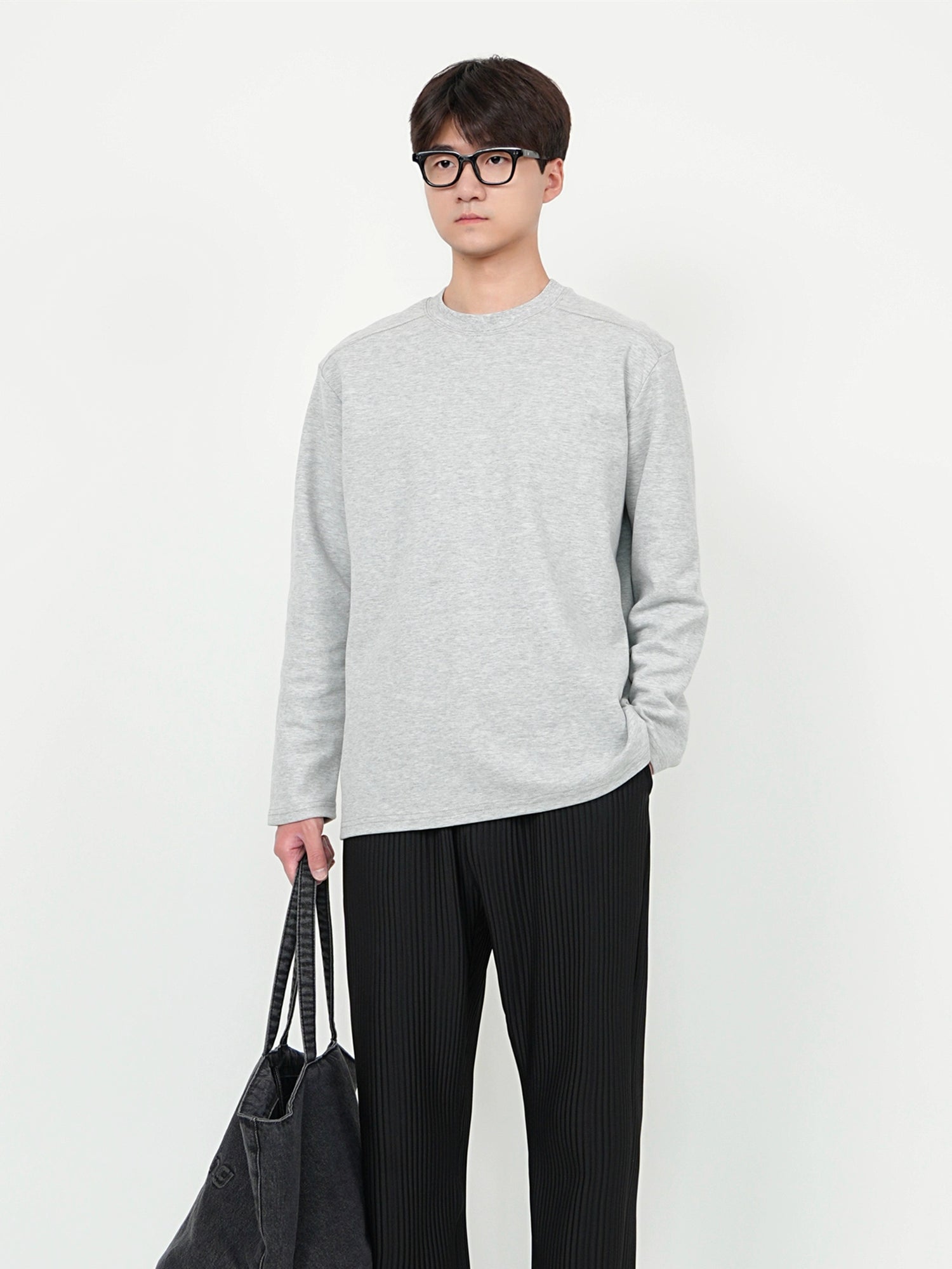 Uzun Kollu Rahat Bol Kazak Gömlek 