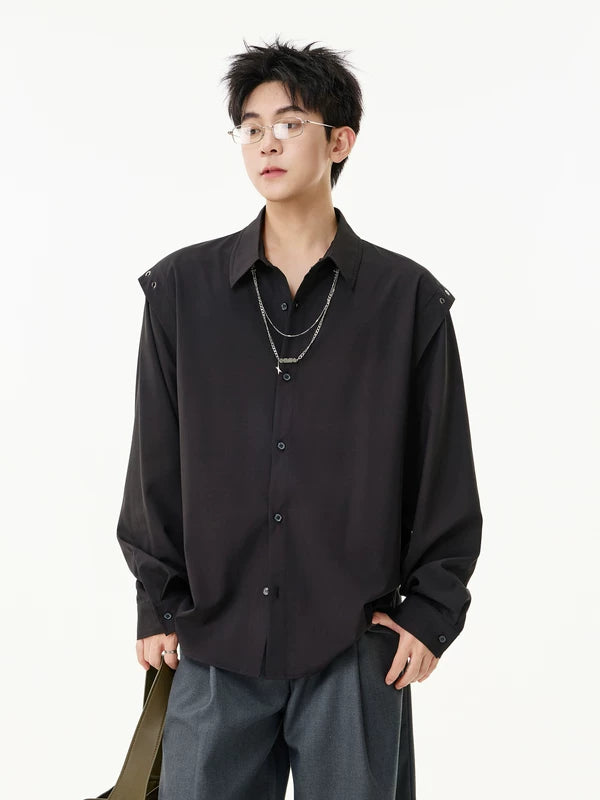 Deconstructed Long-Sleeve Shirt
