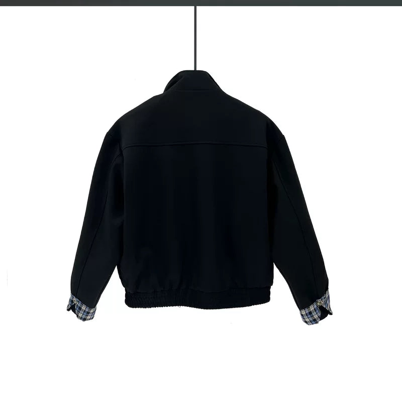 Plaid Patchwork Quilted Jacket