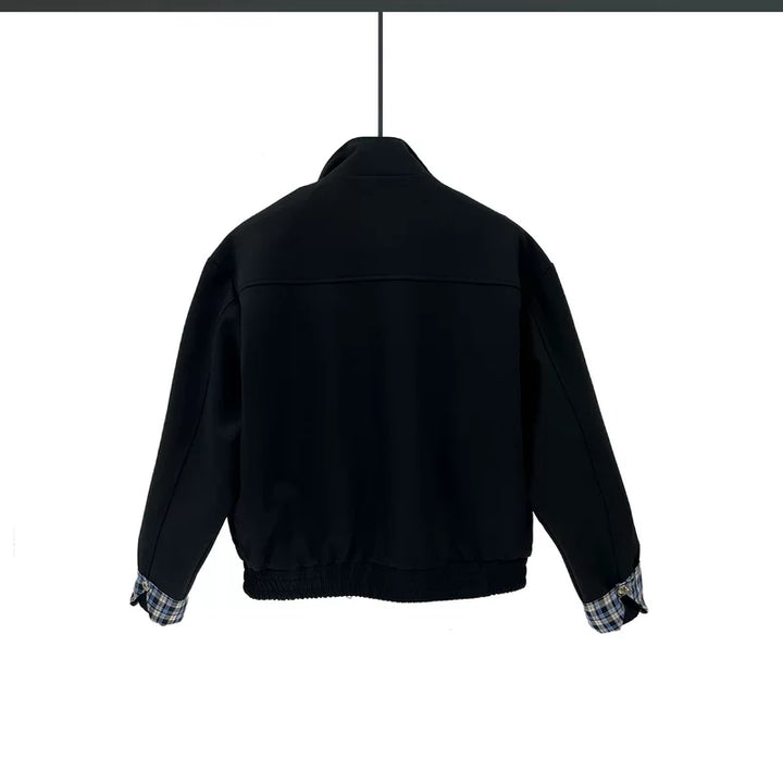 Plaid Patchwork Quilted Jacket