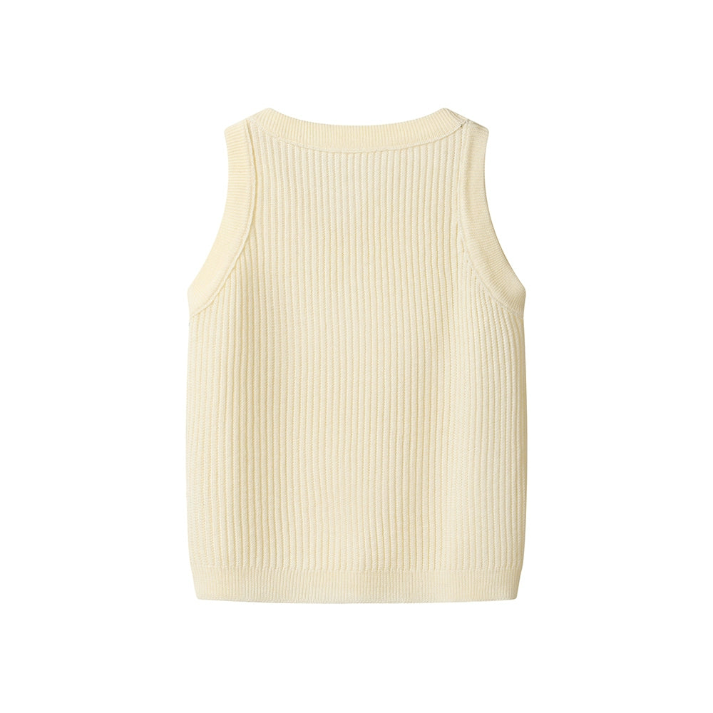 Débardeur ajusté en tricot côtelé 