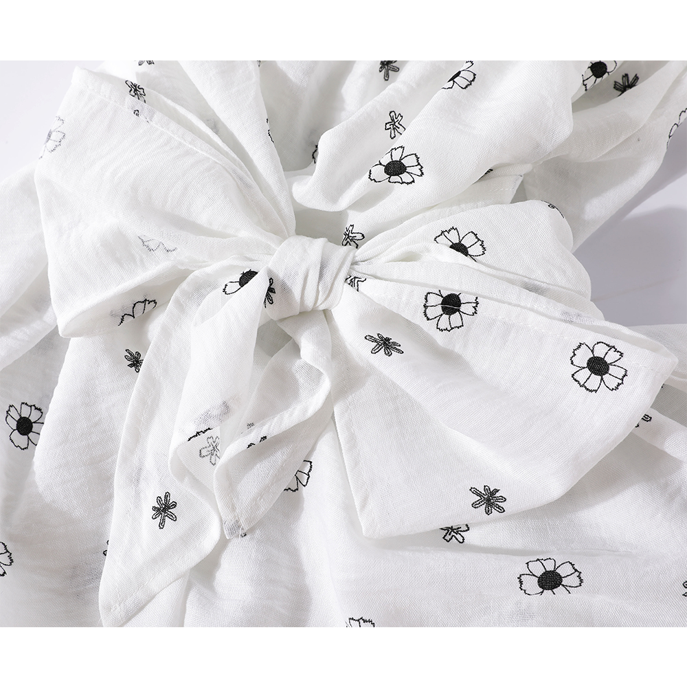 Blomstrete Halter Neck Midje Bånd Sommerkjole 