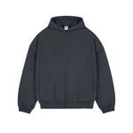 Velvet Hoodie Zipper Jacket
