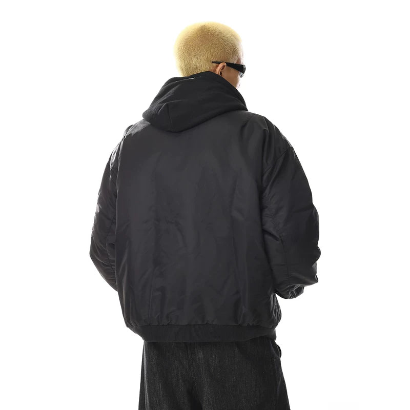 جاكيت بومبر للعمل بتصميم فضفاض ومعزول 