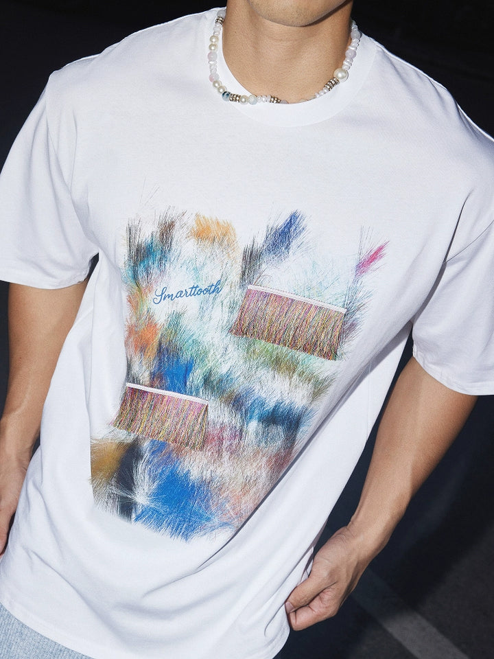 Retro Graphic Loose Short Sleeve T-Shirt