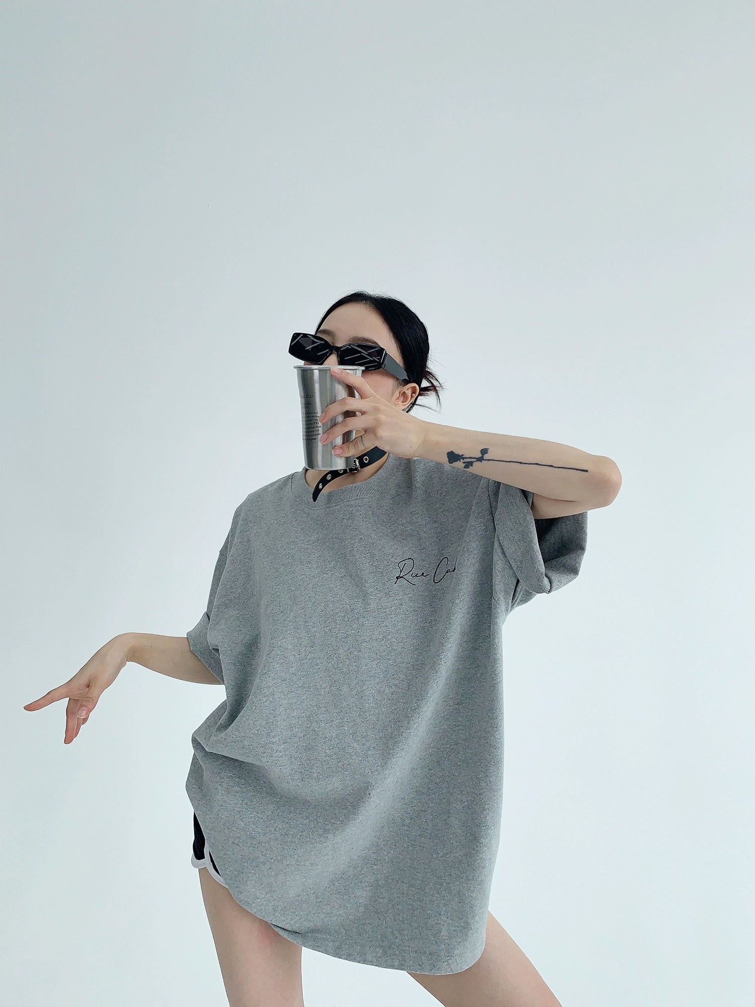 Cotton Embroidered Loose Short Sleeve Top