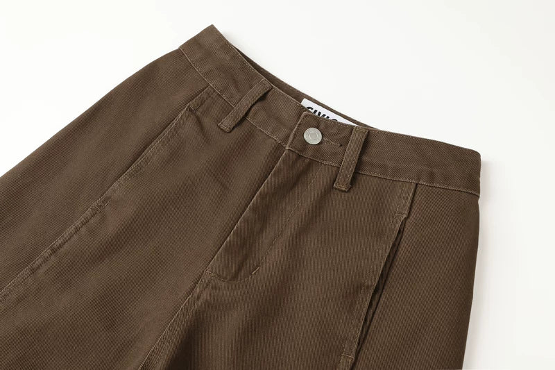 Wide Leg Casual Straight Pants