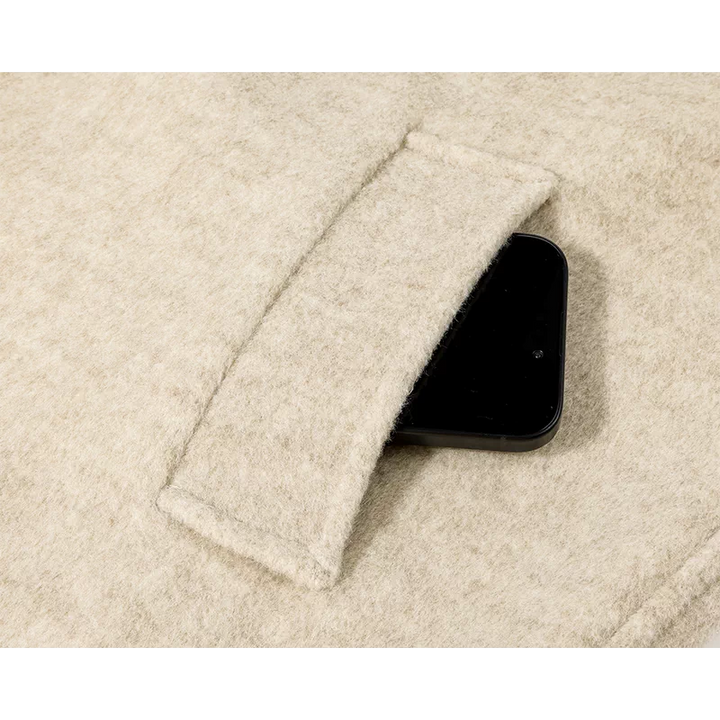 Stand Collar Double-Faced Wool Coat