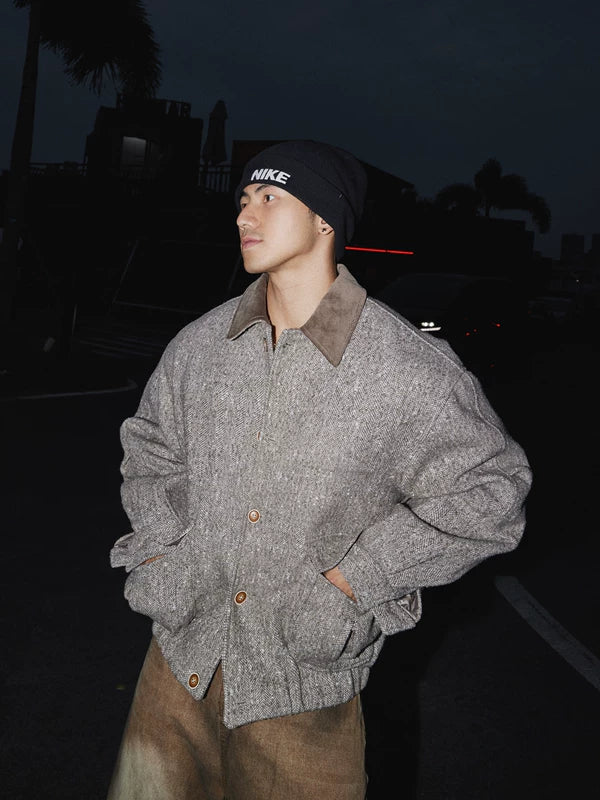 Retro Wool Workwear Jacket