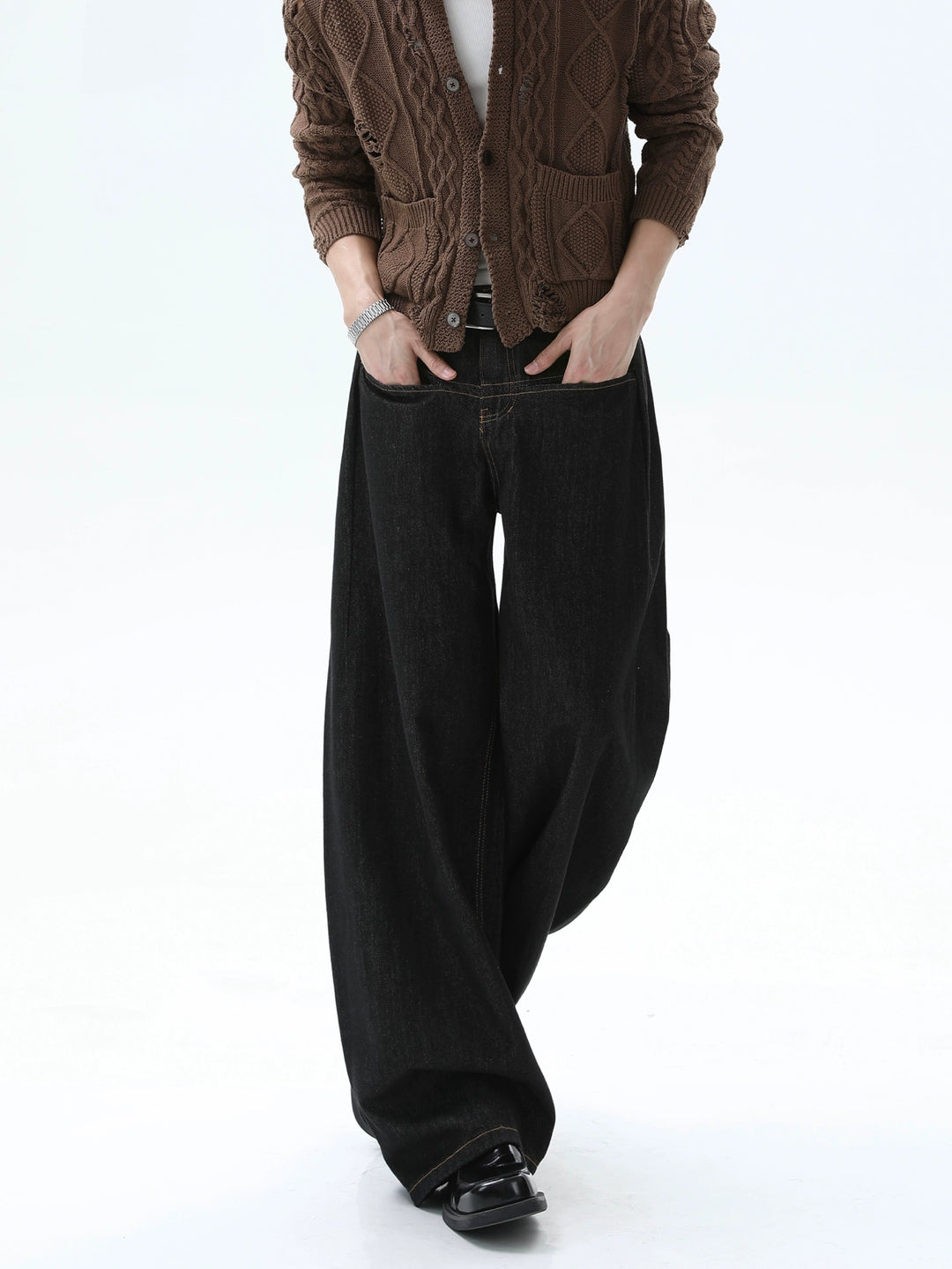 Loose Straight Wide-Leg Jeans