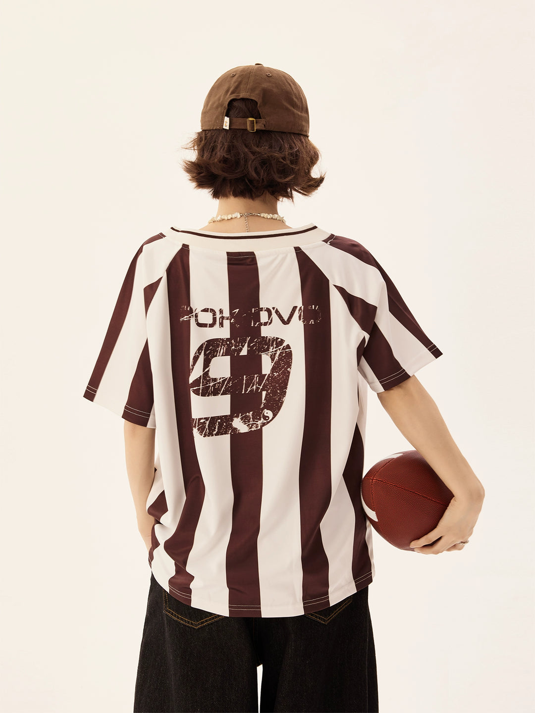 Striped Jersey Short Sleeve Top
