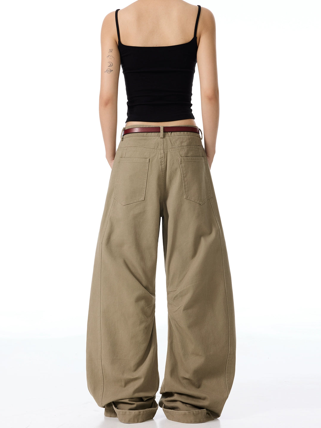 Casual Straight Drape Pants