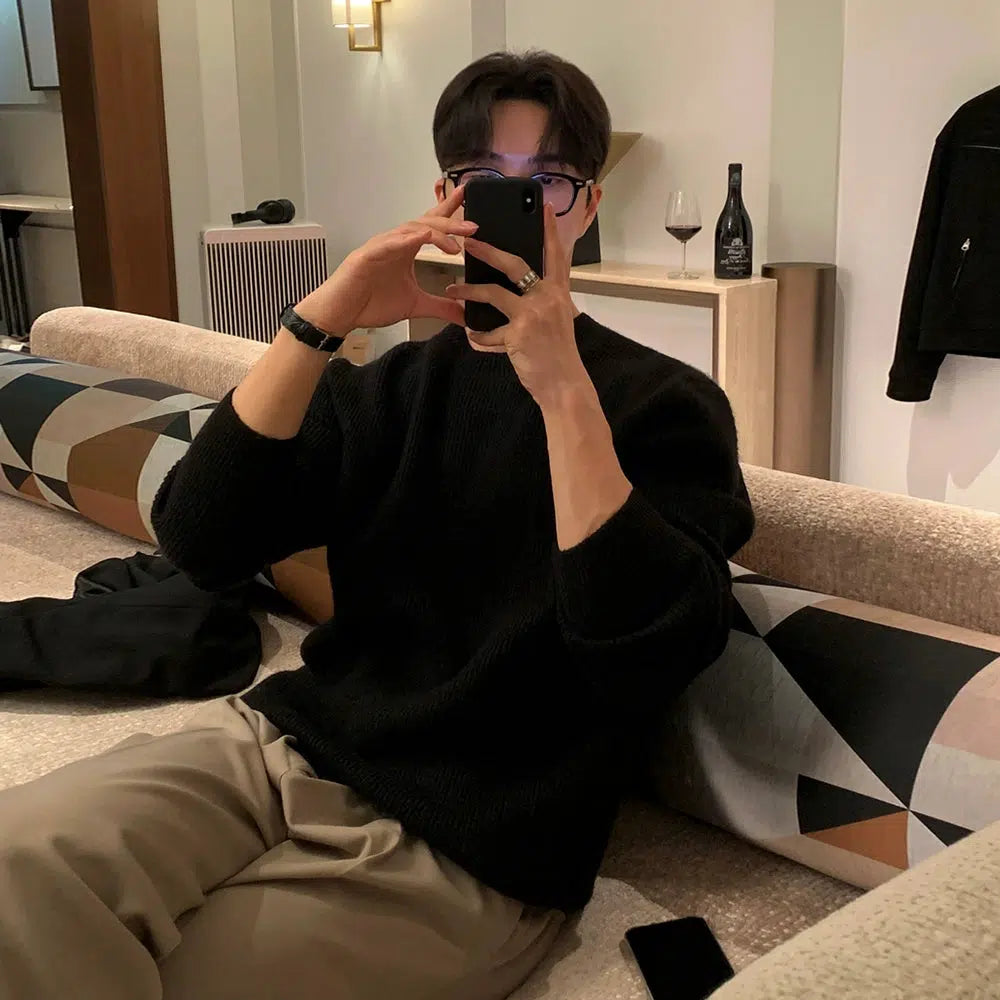 Loose Fit Crewneck Sweater
