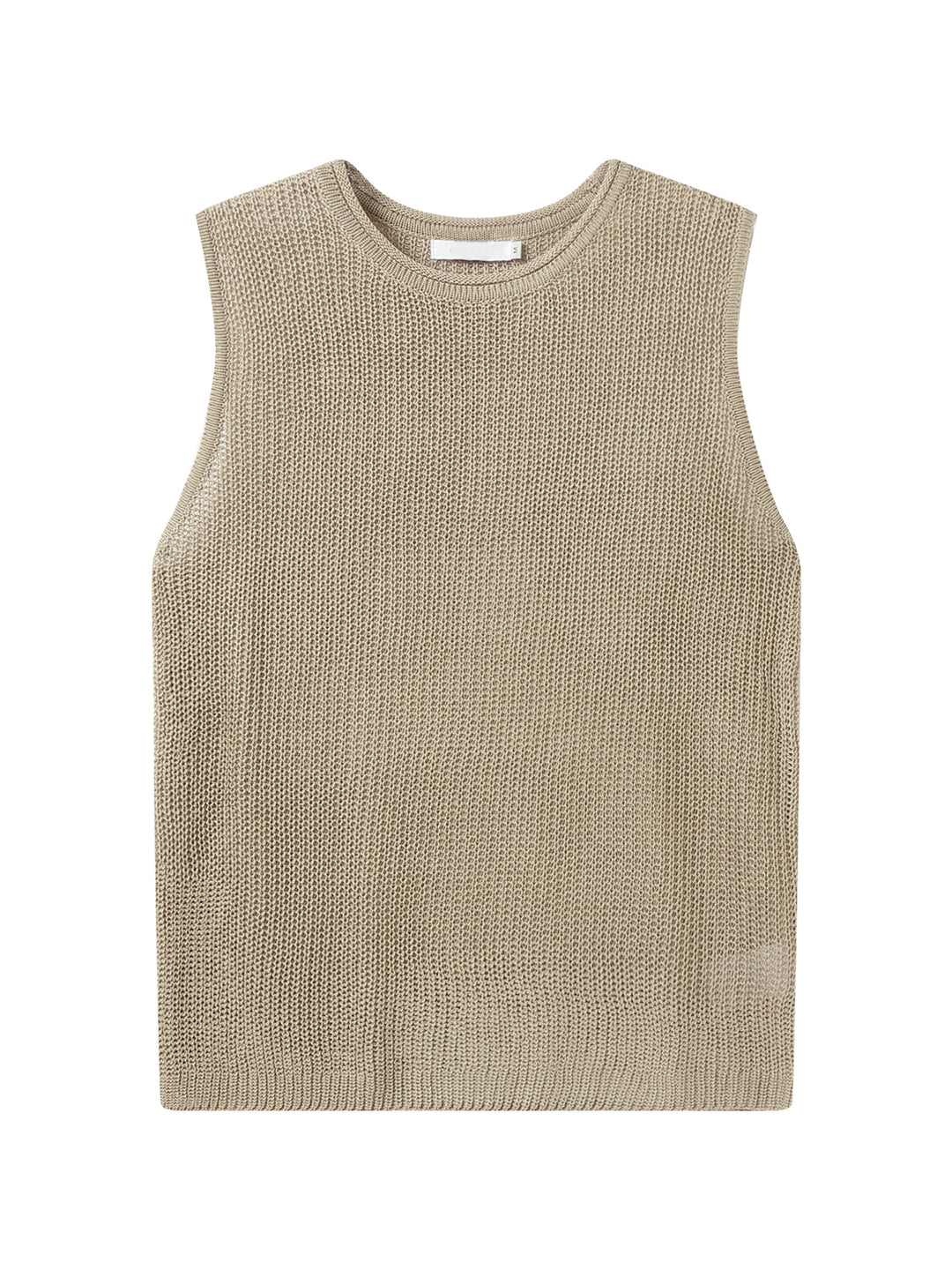 Minimalist Wide Shoulder Sleeveless Tank Top