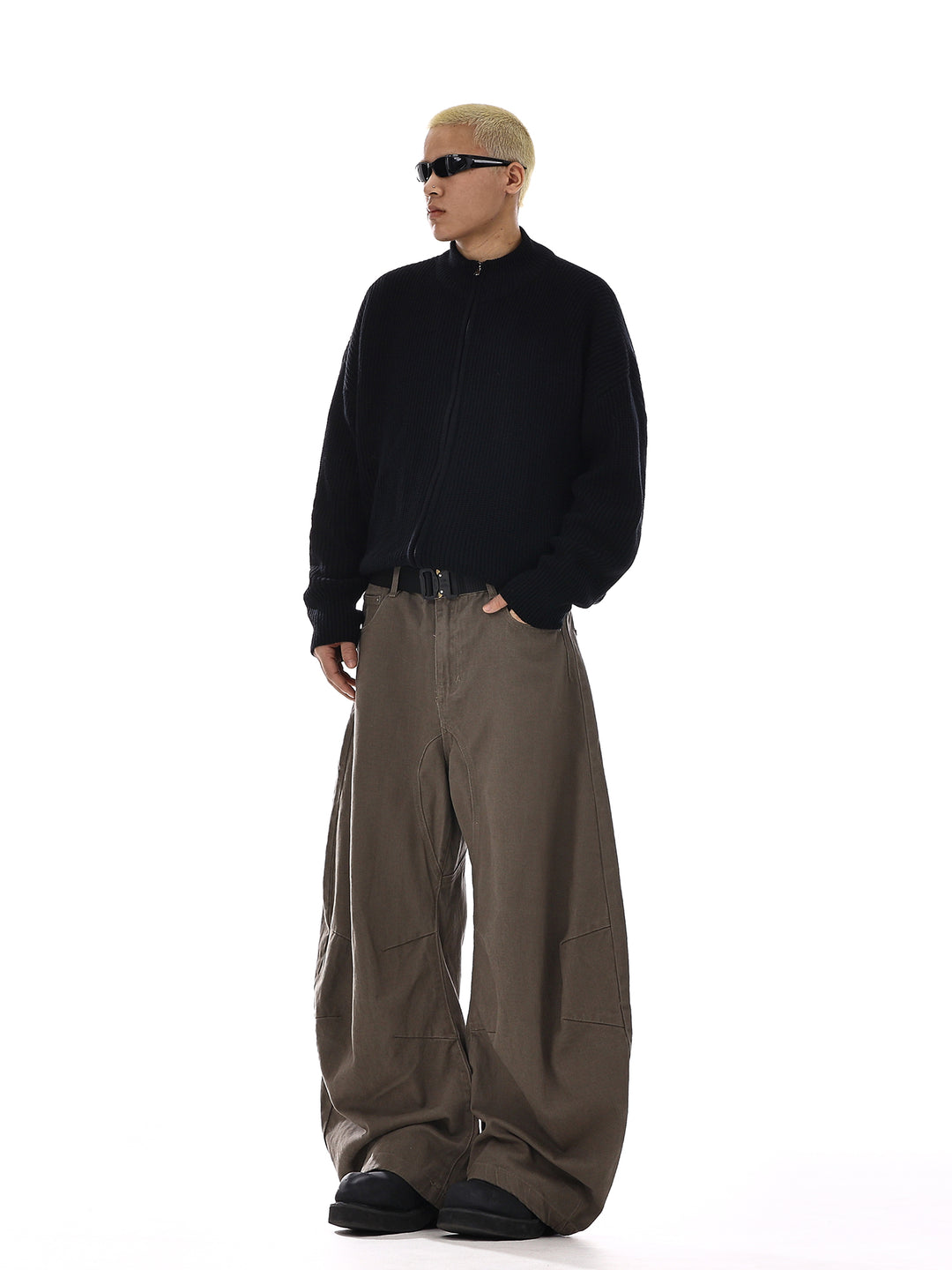 Loose Wide-Leg Denim Pants