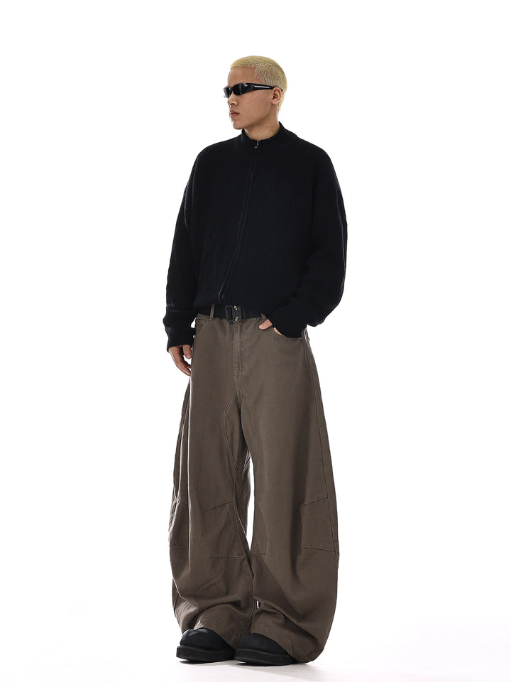 Loose Wide-Leg Denim Pants