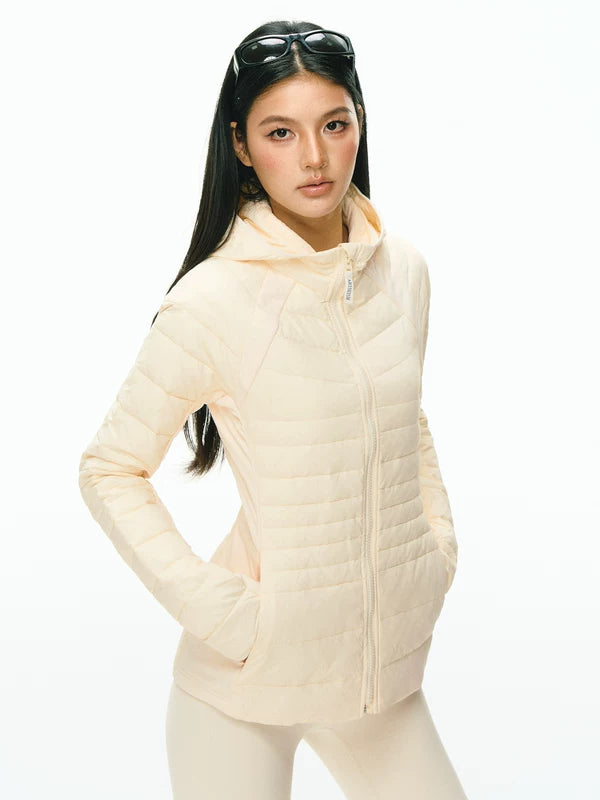 Chaqueta de plumas con capucha ligera 