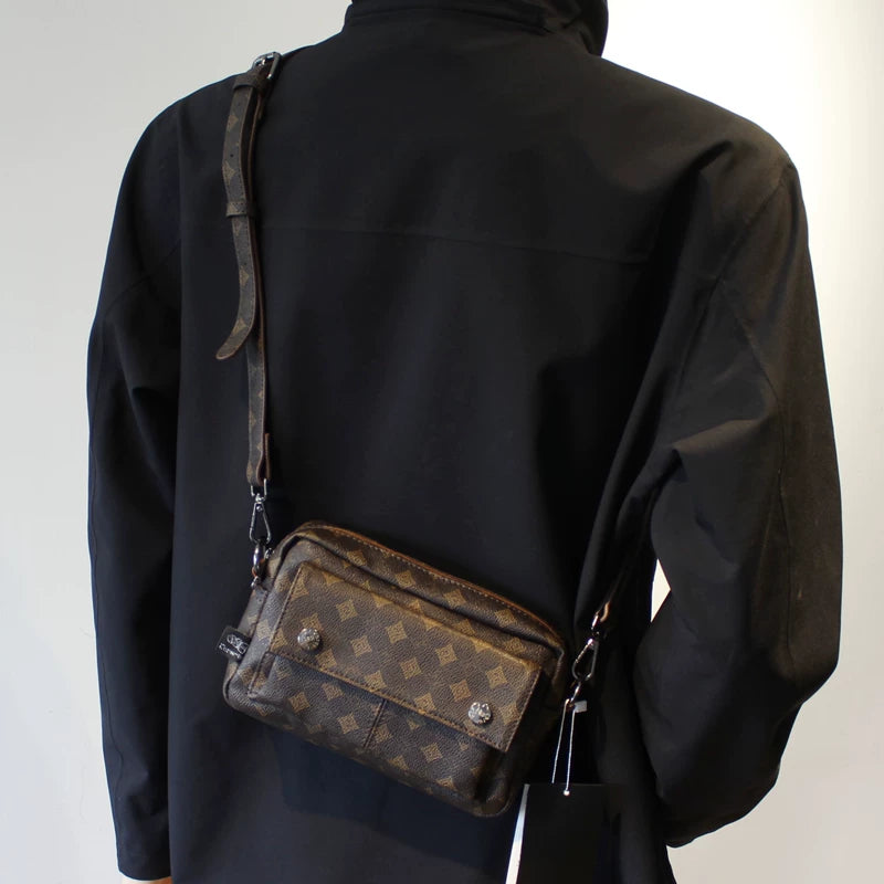 Pattern Leather Crossbody Shoulder Bag