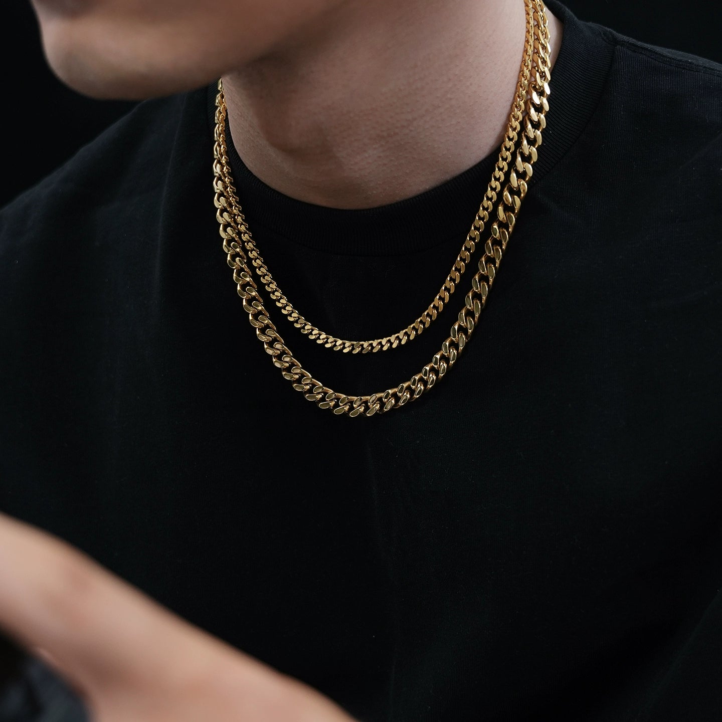 Flat Cuban Link Gold-Plated Necklace