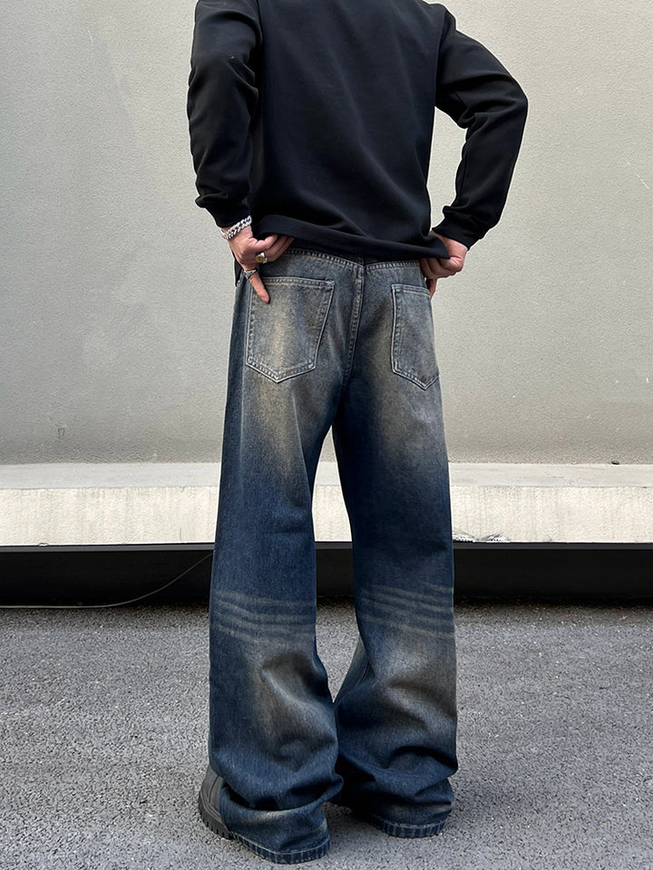 Loose-fit Straight-leg Flared Jeans