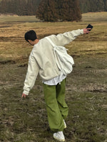 Retro Crew Neck Casual Sweatshirt