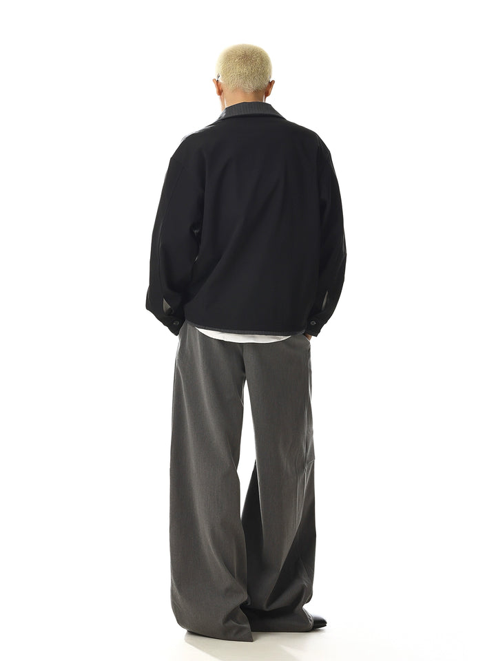 Lockere Passform Retro Zweiteiliger Jacke 