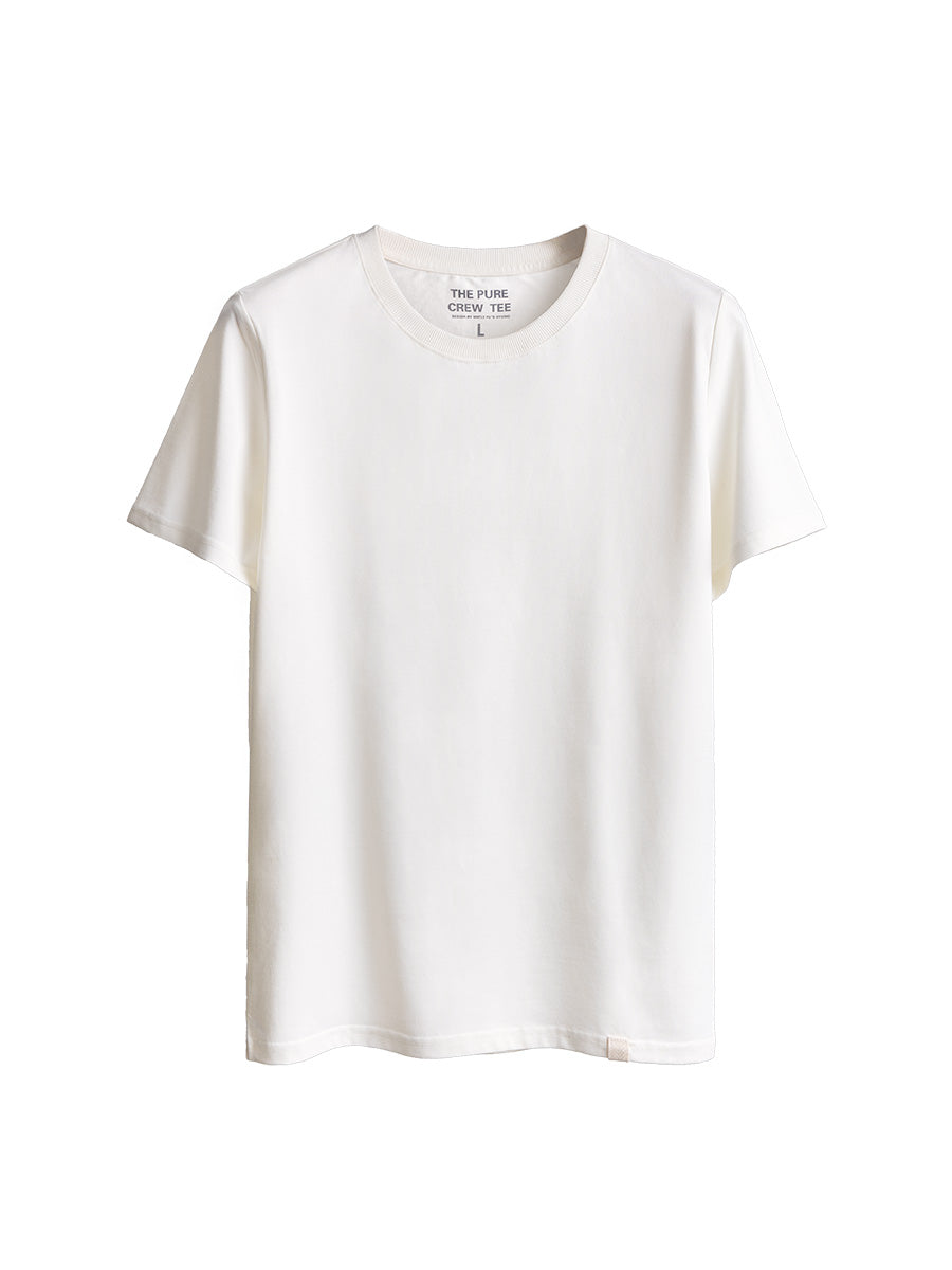 ヘビーウェイト ピュアコットン クルーネック Tシャツ 