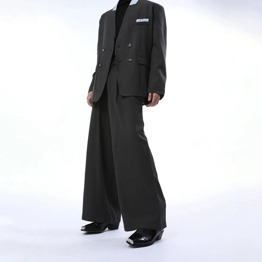 Loose Fit Double-Breasted Suit