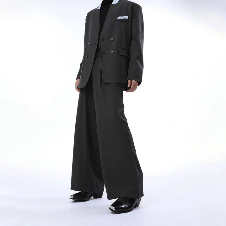 Loose Fit Double-Breasted Suit