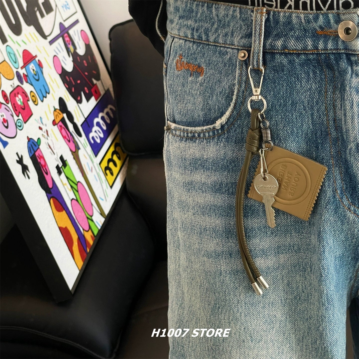 Pantolon Zincir Anahtarlık Kolye Aksesuarı 
