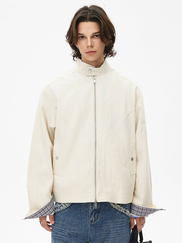 Veste Harrington à col montant et fermeture éclair 