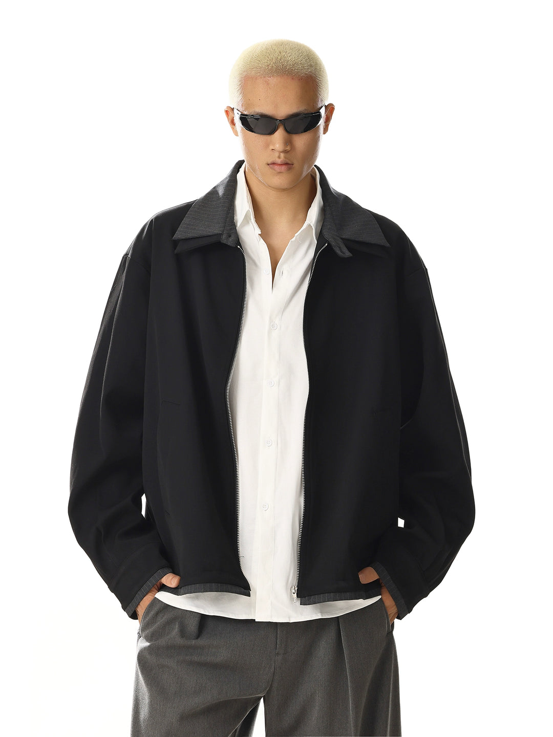 Lockere Passform Retro Zweiteiliger Jacke 