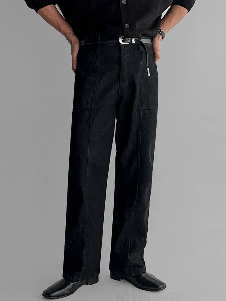 Rette ben løse jeansbukser 