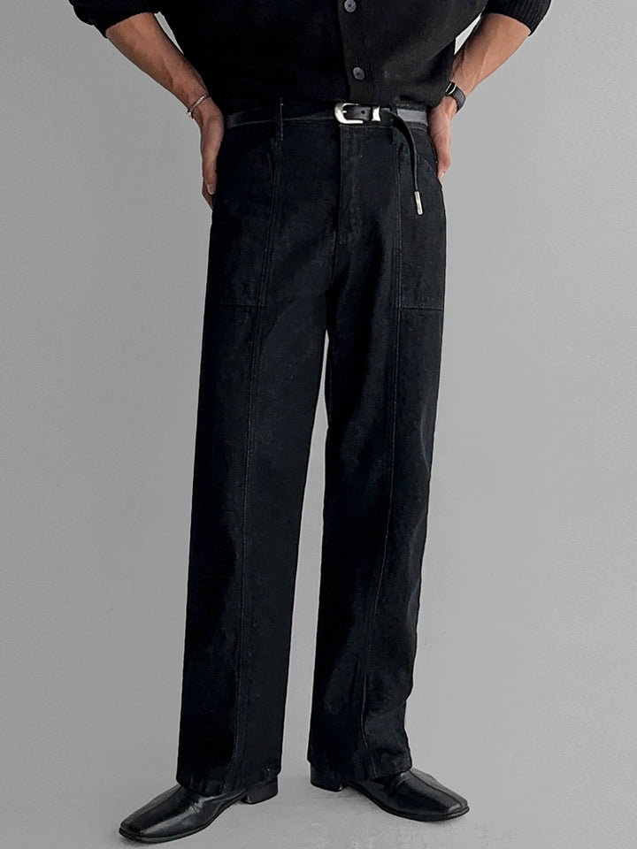 Rette ben løse jeansbukser 