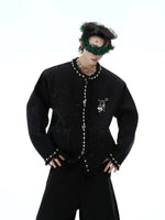 Pearl Embellished Knit Cardigan