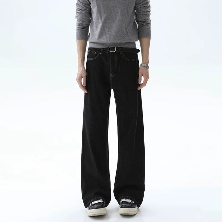 Loose Straight Leg Wide-Leg Denim Pants