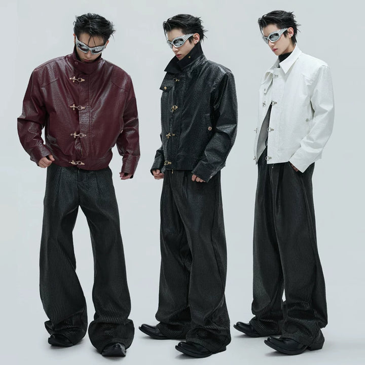 Fur Lining Ostrich Leather Jacket