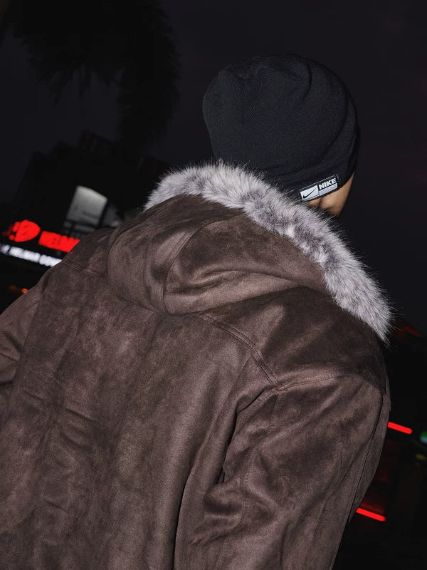 Faux Fur Hooded Winter Jacket