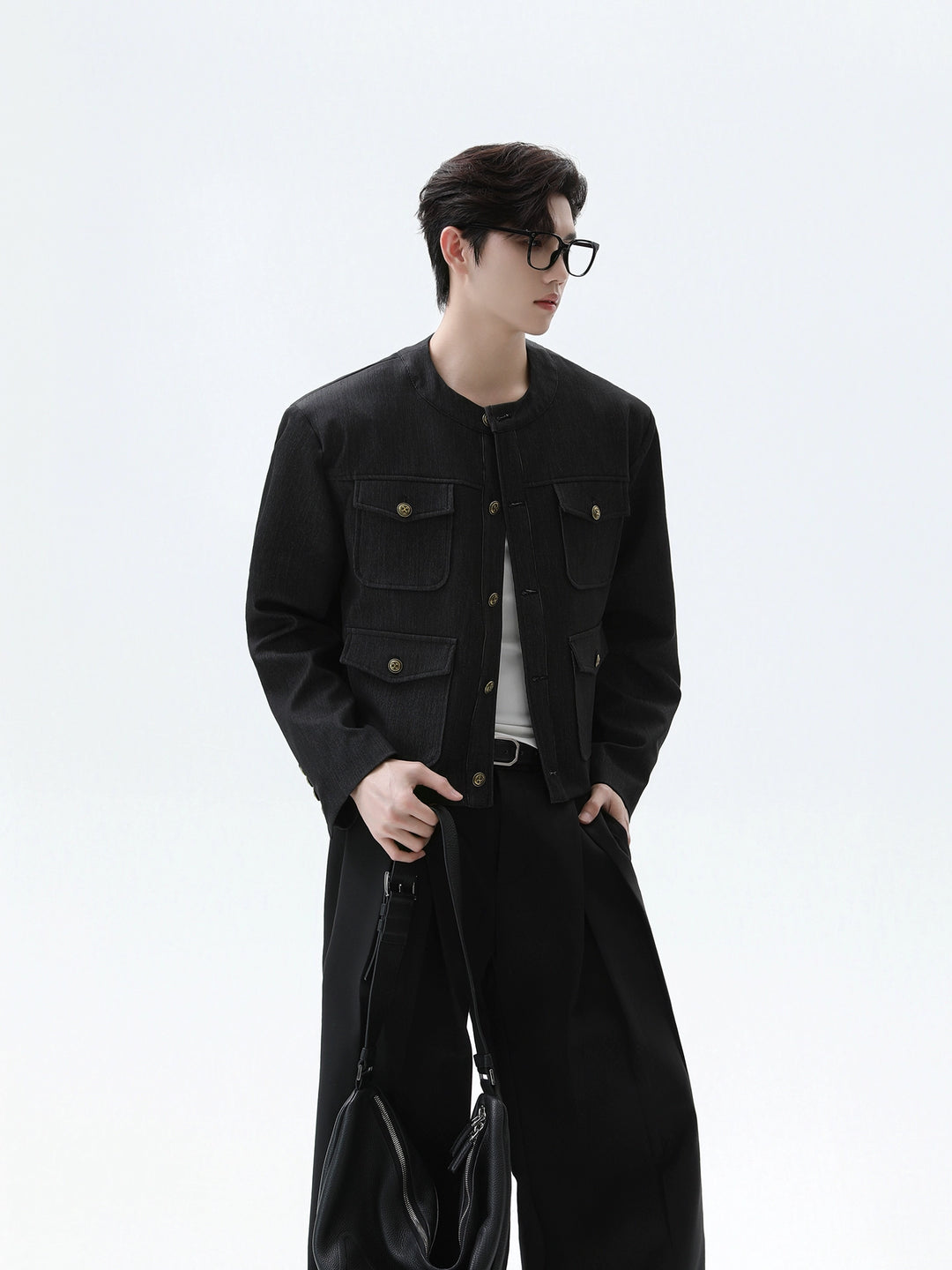 Multiple Pockets Short Jacket