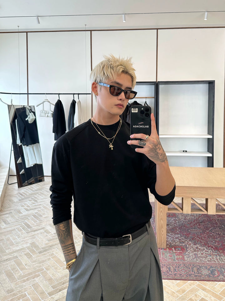 Structured Shoulder Bottoming Shirt